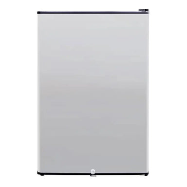 Summerset RFR-22S Outdoor Refrigerator interior with 156 can capacity storage and blue LED light.