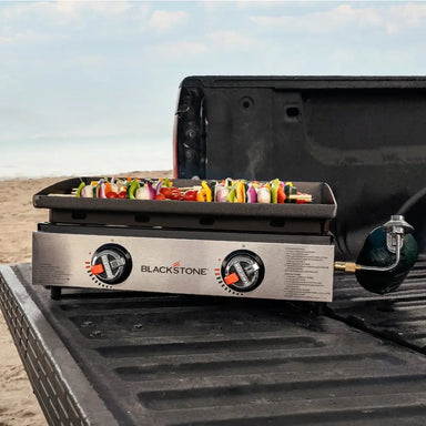 Blackstone 22-Inch Portable Griddle for Camping and Tailgating with Dual Zone Propane Burners