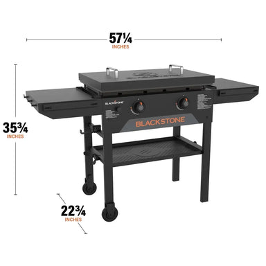Blackstone 28-Inch Outdoor Propane Griddle Dimensions – 57.25" Width, 35.75" Height, 22.75" Depth