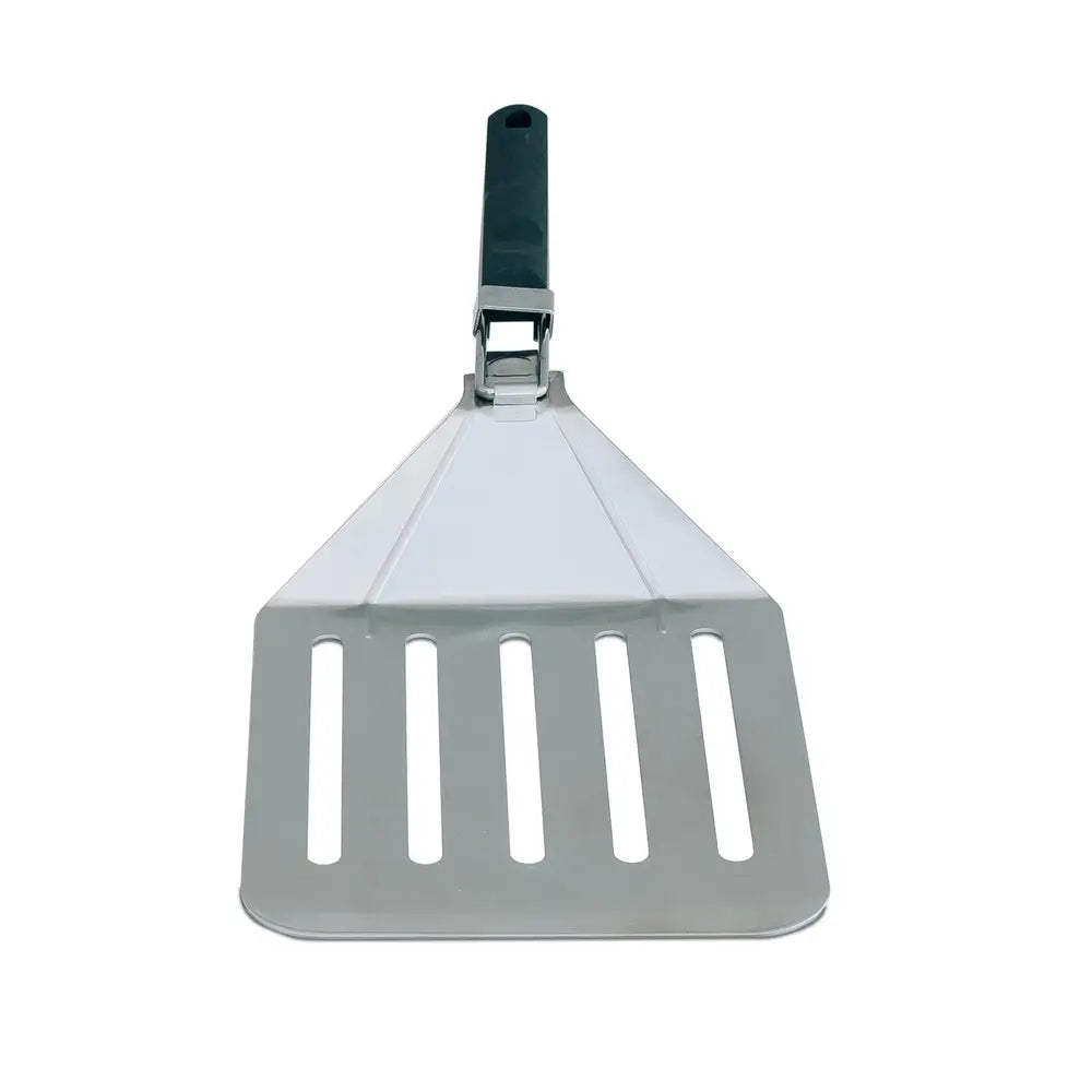 Summerset large folding stainless steel pizza peel with slotted surface from the SSTOAK-1 accessory kit.
