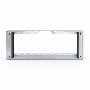 Summerset 8-inch galvanized steel Spacer Bracket, front view for vent hood wall mount.