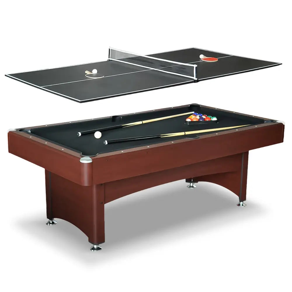 Hathaway Bristol 7-ft Pool Table – Cherry Finish Combo