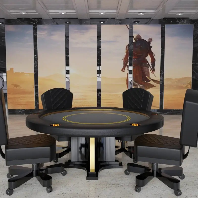 Luxor Round Poker Table by Arts Gameroom Lifestyle