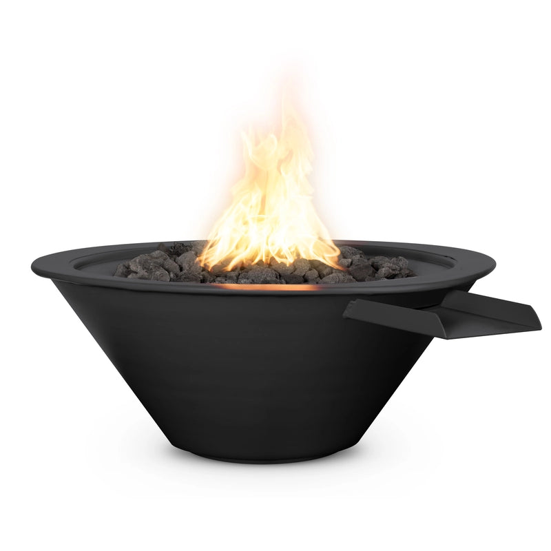 The Outdoor Plus Cazo Fire & Water Bowl – Black Metal Powder Coat