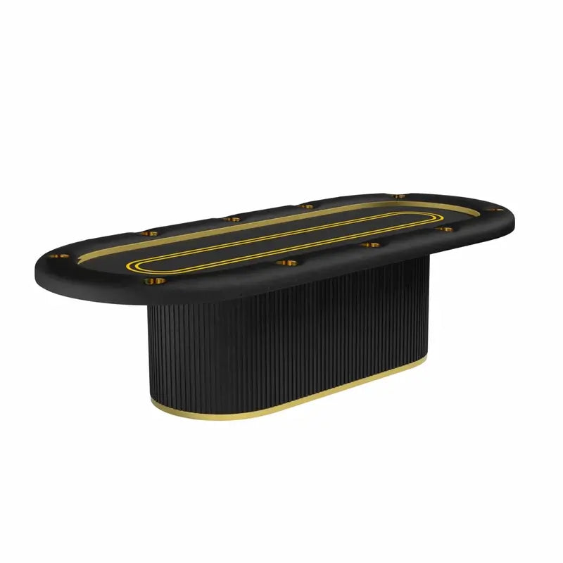 Arts Gameroom Deluxe Poker Table - Ebony Black