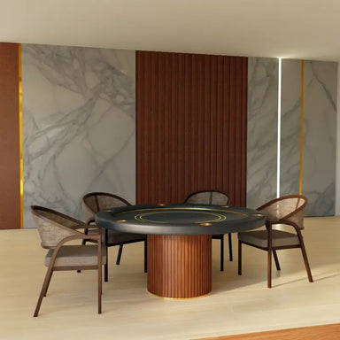Deluxe Round Poker Table by Arts Gameroom Lifestyle