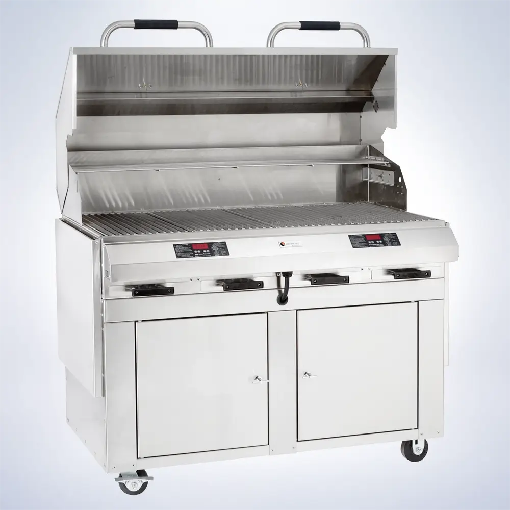 Diamond 48 Closed-Base Electric Grill - Angled View