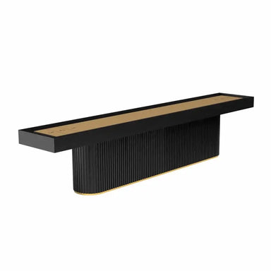 Deluxe Ribbed Shuffleboard Table by Arts Gameroom Ebony Black
