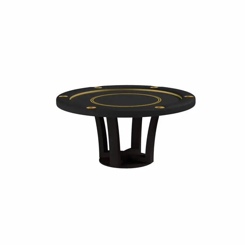 Galaxy Round Poker Table  by Arts Gameroom Ebony Black