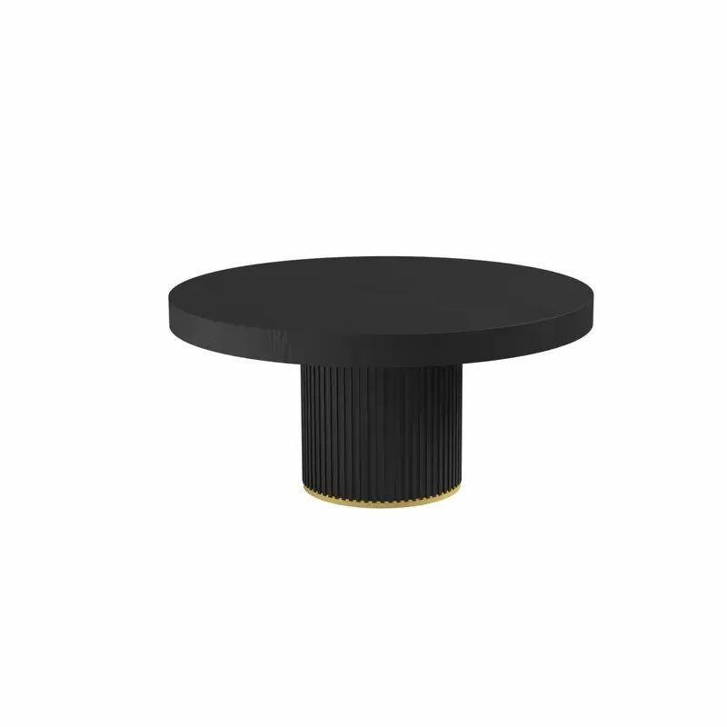 Deluxe Round Poker Table by Arts Gameroom Ebony Black Dining Top