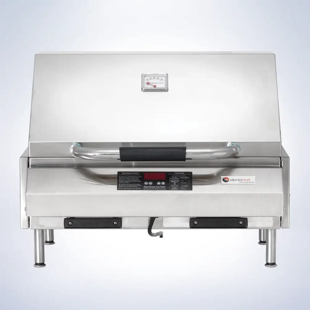 ElectriChef 24" Tabletop Grill - Front View Closed Lid