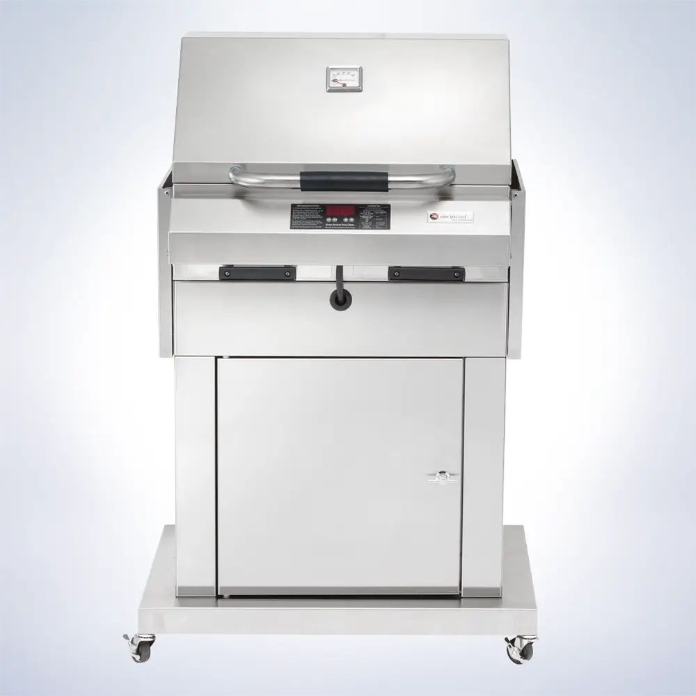 ElectriChef Ruby 32″ Closed-Base Electric Grill Closed Lid