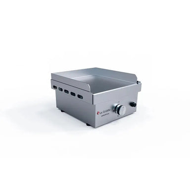 Le Griddle 1-burner stainless steel gas griddle with compact design.