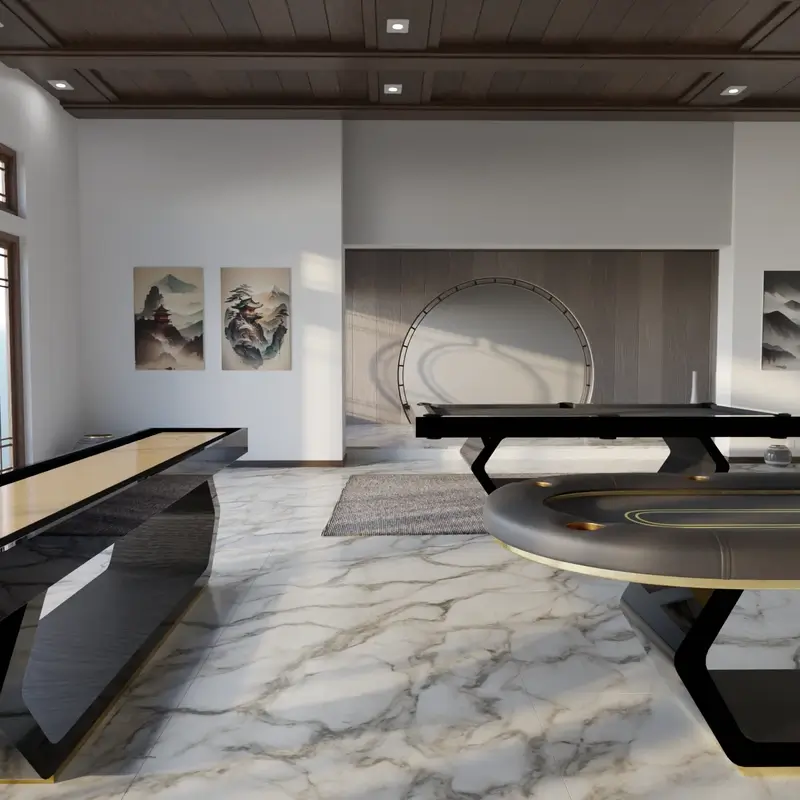 Arts Gameroom Galaxy Poker Table - Hex Base Lifestyle