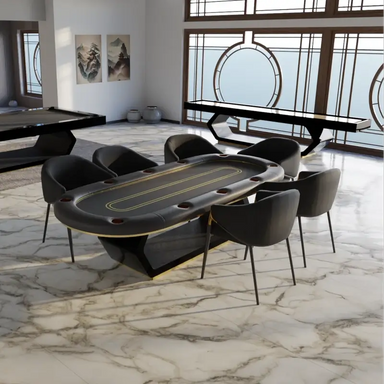 Arts Gameroom Galaxy Poker Table - Living Room Lifestyle