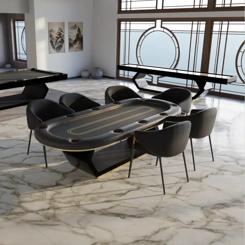 Arts Gameroom Galaxy Poker Table - Living Room Lifestyle
