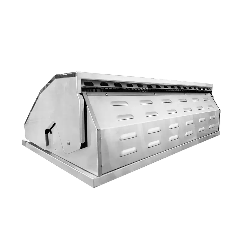 Videl Grills Gran Fuego 36 inch built-in stainless steel BBQ grill back view