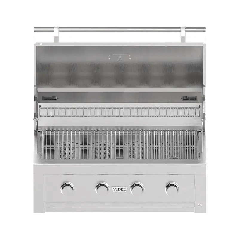 Videl Grills Gran Fuego 36 inch built-in stainless steel BBQ grill open front
