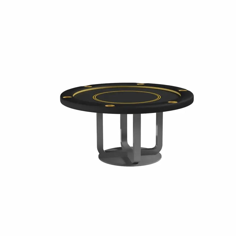 Siamun Round Poker Table by Arts Gameroom Gray