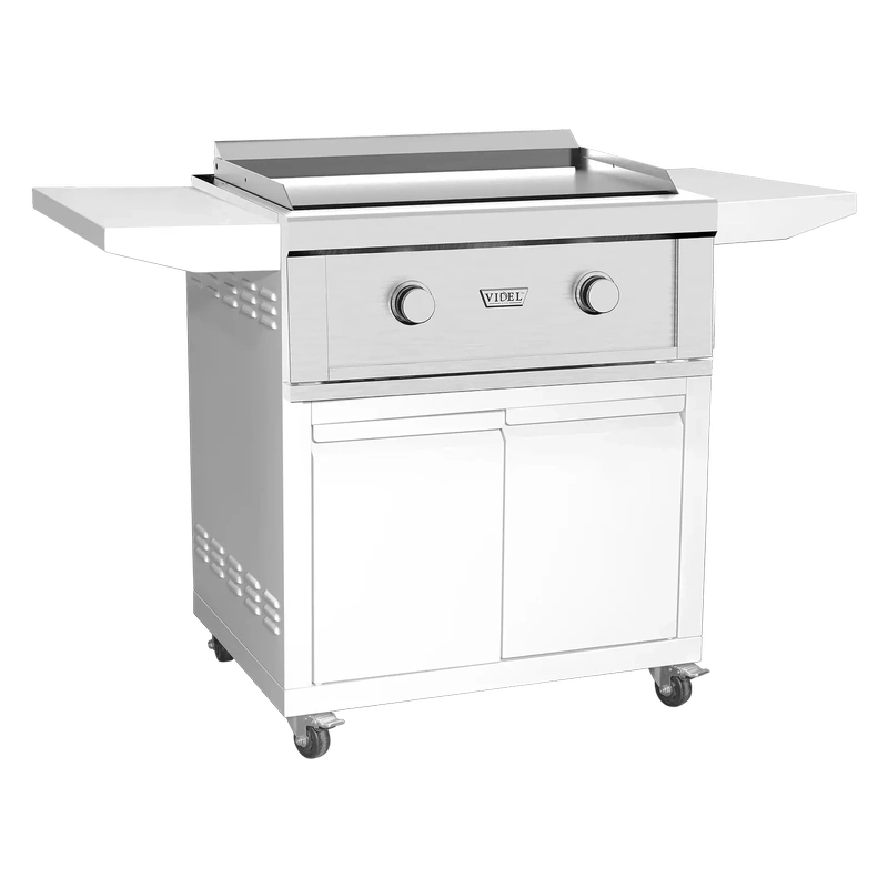 Videl Grills Gran Plancha 30 inch Built-In Outdoor Griddle with Cart