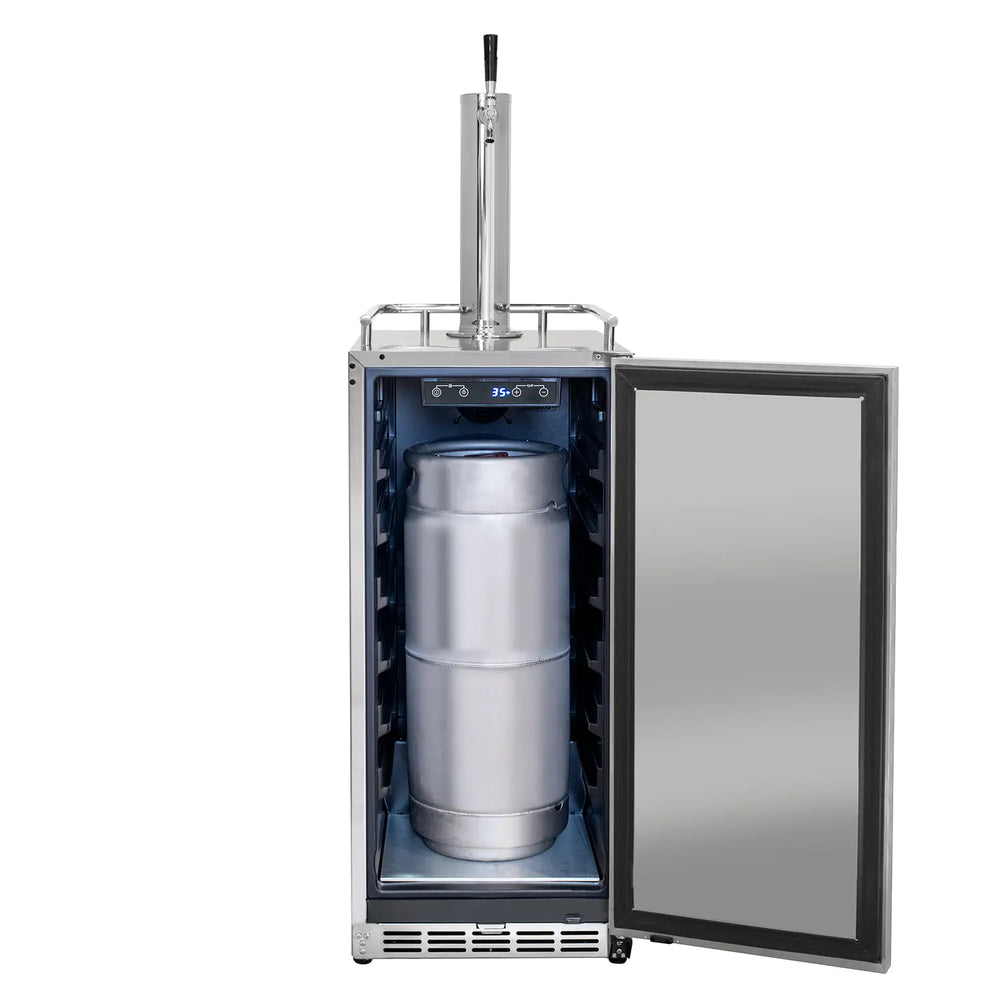 Kegco 15" Kegerator Single Keg Example