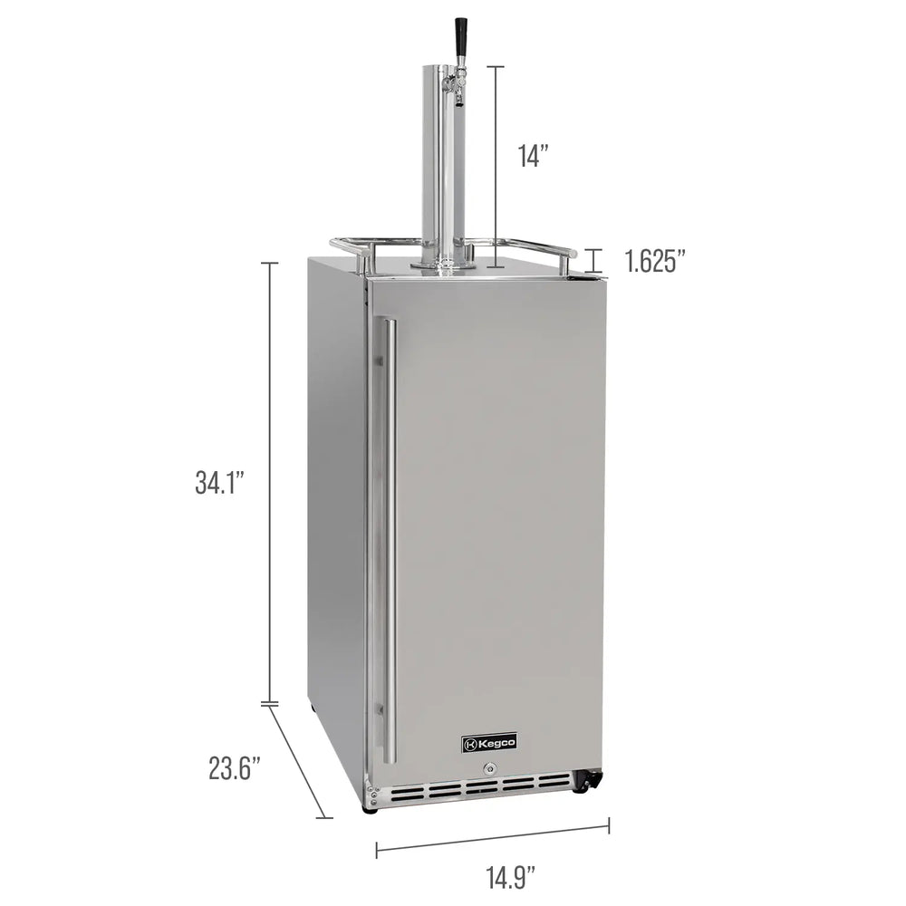 Kegco 15" Kegerator Dimensions