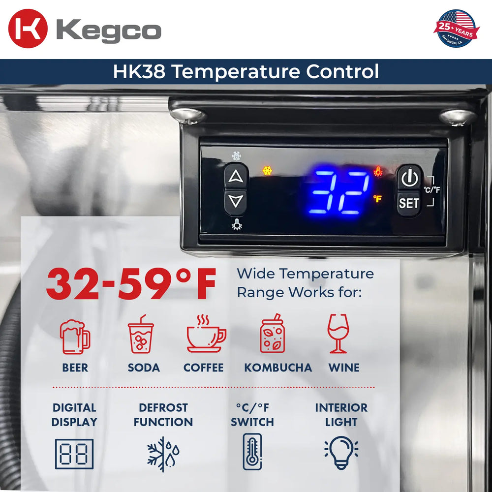 Kegco HK38 Kegerator Temp Control