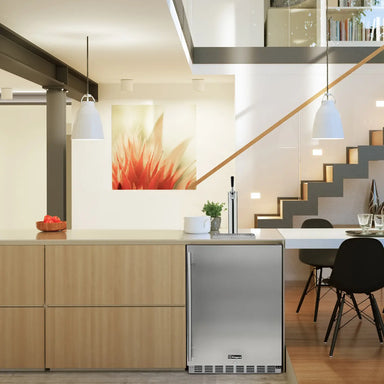 HK38 Built in Indoor Example using Stainless Steel Single Tap Right Hinge