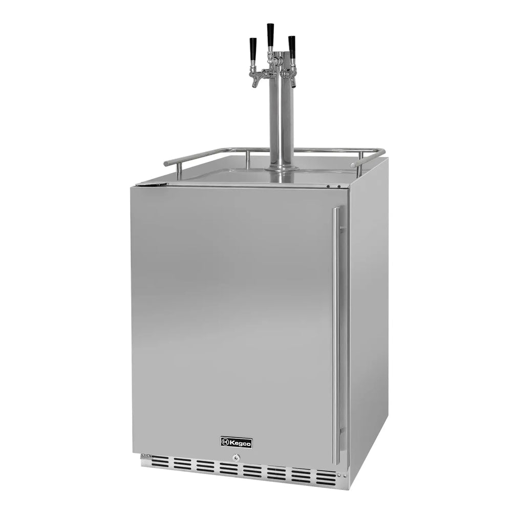 HK38 In Stainless Steel Triple Tap Left Hinge