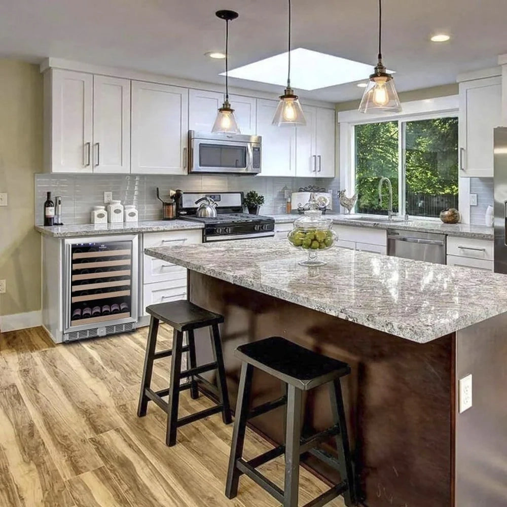 KingsBottle KBU145WX 24" Single Zone Built-In Wine Fridge