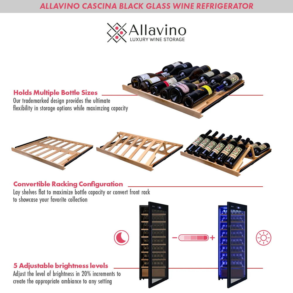 Allavino KWR248 Wine Refrigerator More Features