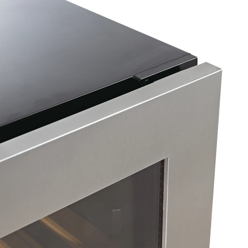 KingsBottle KBU265WX-FG RHH Close-Up of Premium Wine Cooler Door