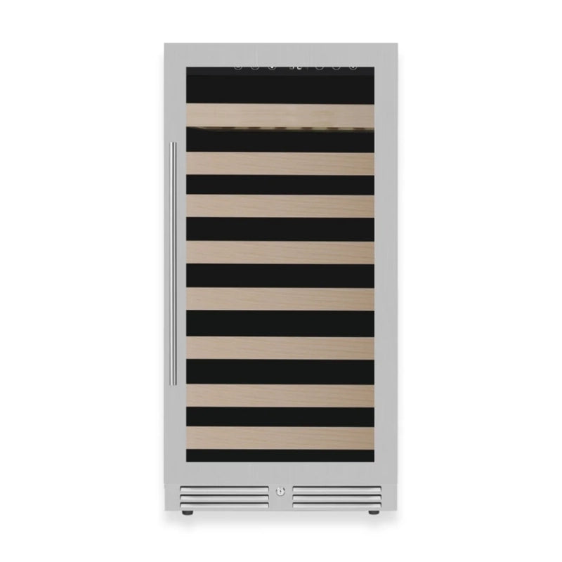 KingsBottle KBU265WX-FG RHH Stainless Steel Built-In Wine Cooler – 100 Bottle Capacity