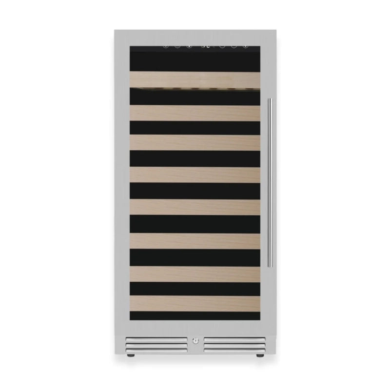 KingsBottle KBU265WX-FG RHH Stainless Steel Wine Fridge – 100 Bottle Capacity