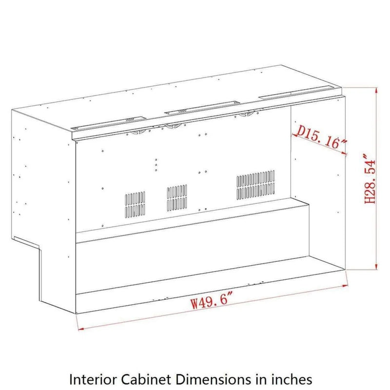 KingsBottle KBU328ASD Interior Cabinet Dimensions Diagram