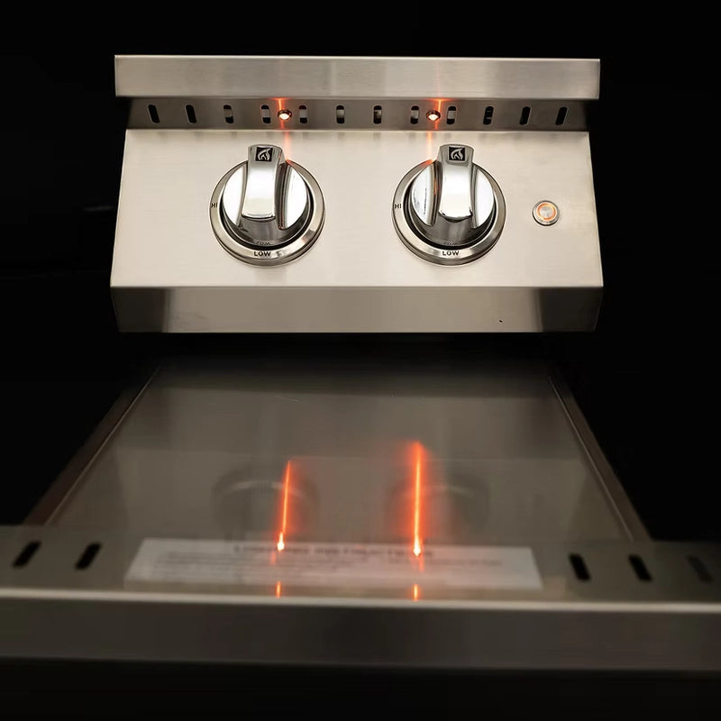 Kokomo Grill KO-BAK2BG-PRO Dual Control Knobs and Drip Tray