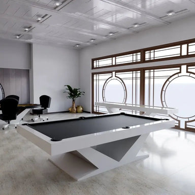 Arts Gameroom Luxor Pool Edition - White Finish Lifestyle
