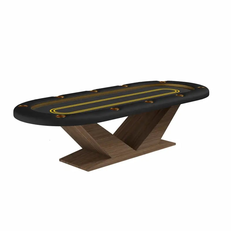 Arts Gameroom Luxor Poker Table - Walnut