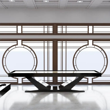 Luxor Shuffleboard Table by Arts Gameroom Lifestyle Front View