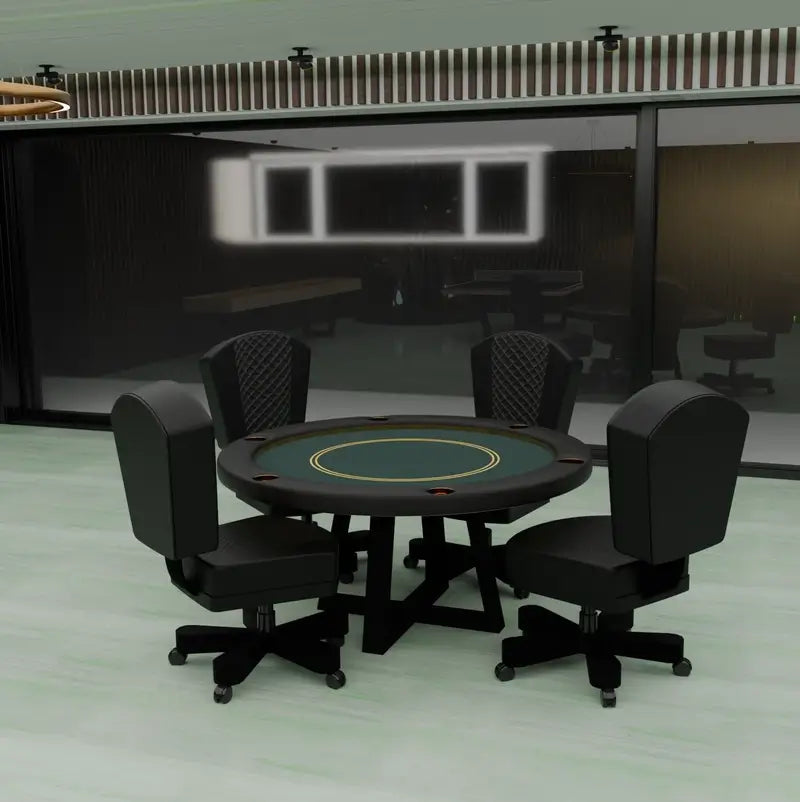 Manetho Round Poker Table by Arts Gameroom Lifestyle