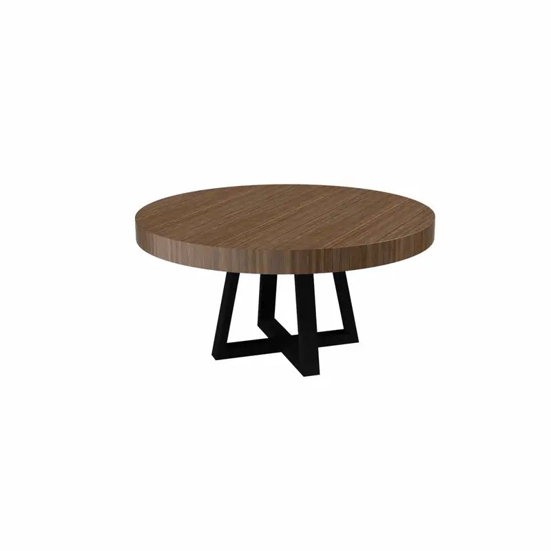 Manetho Round Poker Table by Arts Gameroom Walnut Dining Top