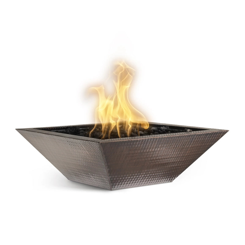 The Outdoor Plus Maya Hammered Copper Fire Bowl
