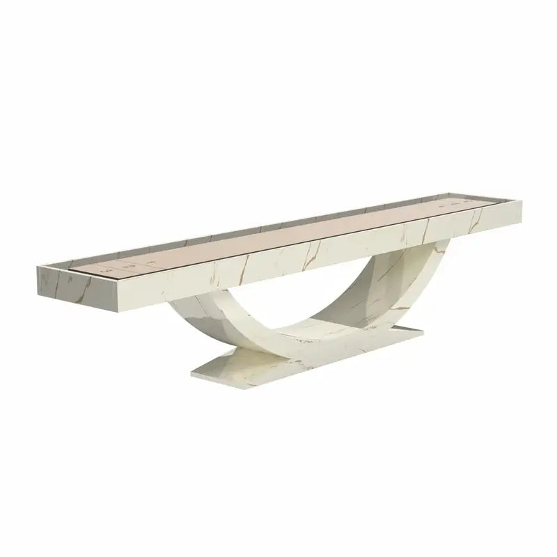 Siamun 9 ft Shuffleboard by Arts Gameroom Quartz Marble