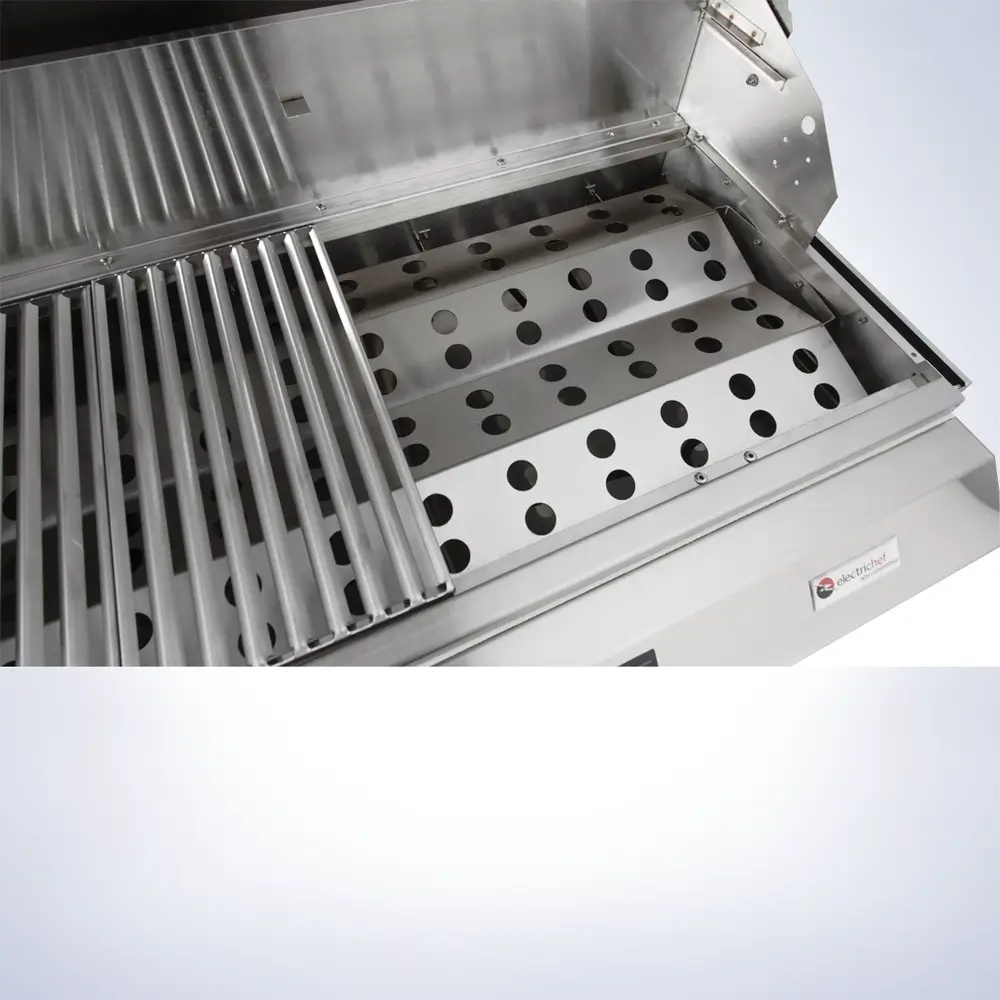 ElectriChef Ruby 32 grill heat distribution trays – advanced stainless steel heat control system