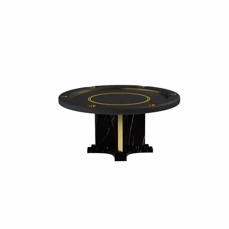 Luxor Round Poker Table by Arts Gameroom Sahara Noir