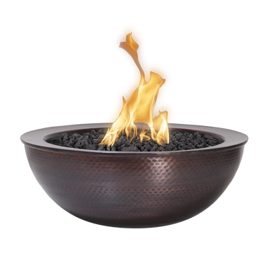The Outdoor Plus Sedona Hammered Patina Copper Fire Bowl