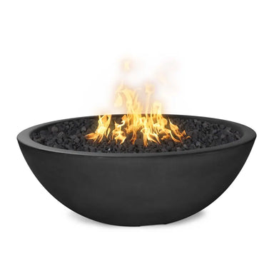 The Outdoor Plus Sedona GFRC Fire Pit – Narrow Ledge Black
