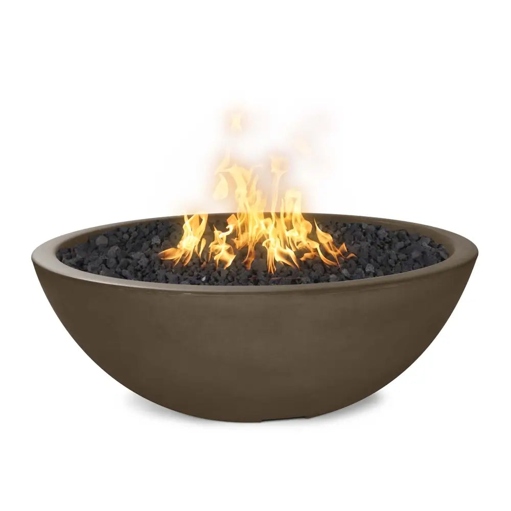 The Outdoor Plus Sedona GFRC Fire Pit – Narrow Ledge Chocolate
