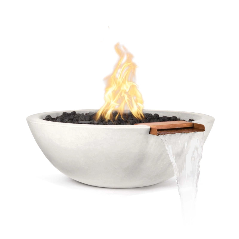 The Outdoor Plus Sedona GFRC Concrete Fire & Water Bowl - Limestone