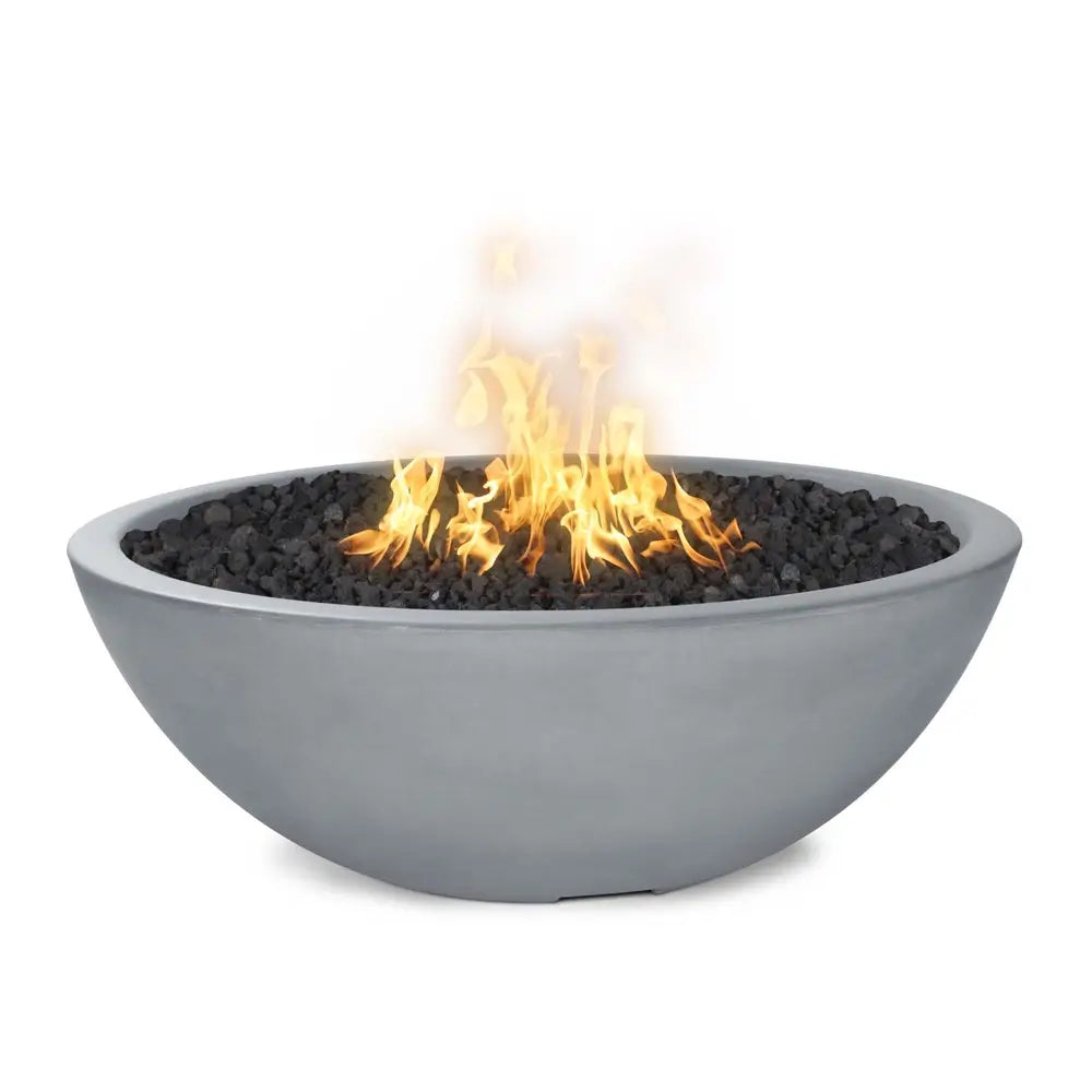 The Outdoor Plus Sedona GFRC Fire Pit – Narrow Ledge Smooth Gray